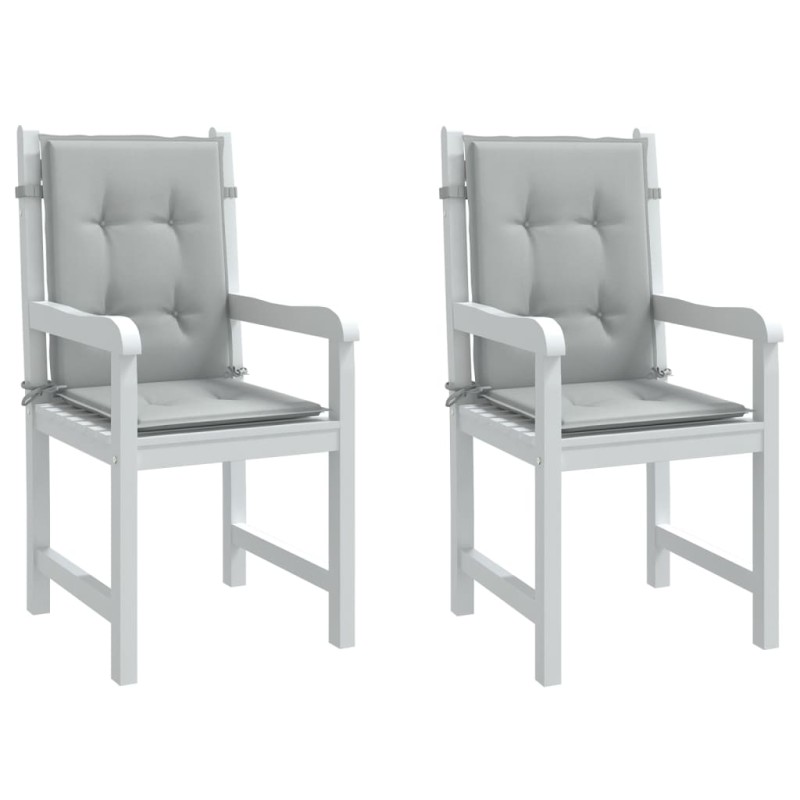 vidaXL Niedriglehner-Auflagen 2 Stk. Melange Hellgrau 100x50x4cm Stoff vidaXL Niedriglehner-Auflagen 2 Stk. Melange Hellgrau 100x50x4cm Stoff