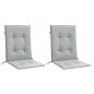 vidaXL Niedriglehner-Auflagen 2 Stk. Melange Hellgrau 100x50x4cm Stoff vidaXL Niedriglehner-Auflagen 2 Stk. Melange Hellgrau 100x50x4cm Stoff