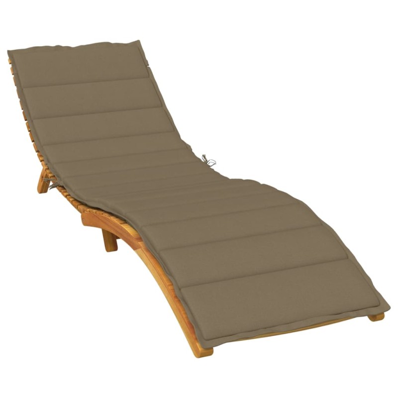 vidaXL Sonnenliegen-Auflage Melange Taupe 200x70x4 cm Stoff vidaXL Sonnenliegen-Auflage Melange Taupe 200x70x4 cm Stoff