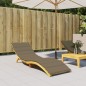 vidaXL Sonnenliegen-Auflage Melange Taupe 200x70x4 cm Stoff vidaXL Sonnenliegen-Auflage Melange Taupe 200x70x4 cm Stoff