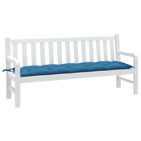 vidaXL Gartenbank-Auflage Melange Blau 180x50x7 cm Stoff