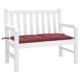 vidaXL Gartenbank-Auflage Melange Weinrot 100x50x7 cm Stoff