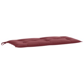 vidaXL Gartenbank-Auflage Melange Weinrot 100x50x7 cm Stoff