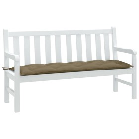 vidaXL Gartenbank-Auflage Melange Taupe 150x50x7 cm Stoff