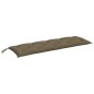 vidaXL Gartenbank-Auflage Melange Taupe 150x50x7 cm Stoff vidaXL Gartenbank-Auflage Melange Taupe 150x50x7 cm Stoff