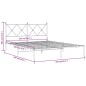 vidaXL Bettgestell mit Kopfteil Metall Schwarz 150x200 cm vidaXL Bettgestell mit Kopfteil Metall Schwarz 150x200 cm