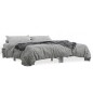 vidaXL Bettgestell Grau Sonoma 200x200 cm Holzwerkstoff und Metall vidaXL Bettgestell Grau Sonoma 200x200 cm Holzwerkstoff und Metall