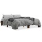 vidaXL Bettgestell Räuchereiche 150x200 cm Holzwerkstoff und Metall vidaXL Bettgestell Räuchereiche 150x200 cm Holzwerkstoff und Metall