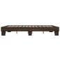 vidaXL Bettgestell Braun Eichen-Optik 150x200 cm Holzwerkstoff Metall vidaXL Bettgestell Braun Eichen-Optik 150x200 cm Holzwerkstoff Metall