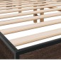 vidaXL Bettgestell Braun Eichen-Optik 150x200 cm Holzwerkstoff Metall vidaXL Bettgestell Braun Eichen-Optik 150x200 cm Holzwerkstoff Metall
