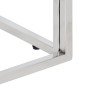 vidaXL Couchtisch Silbern Edelstahl und Hartglas vidaXL Couchtisch Silbern Edelstahl und Hartglas
