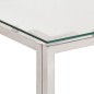 vidaXL Couchtisch Silbern Edelstahl und Hartglas vidaXL Couchtisch Silbern Edelstahl und Hartglas