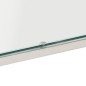 vidaXL Couchtisch Silbern Edelstahl und Hartglas vidaXL Couchtisch Silbern Edelstahl und Hartglas