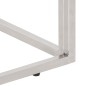 vidaXL Couchtisch Silbern Edelstahl und Hartglas vidaXL Couchtisch Silbern Edelstahl und Hartglas
