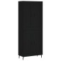 Highboard Schwarz 69,5x34x180 cm Holzwerkstoff Highboard Schwarz 69,5x34x180 cm Holzwerkstoff