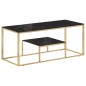 vidaXL Couchtisch Golden Edelstahl und Hartglas vidaXL Couchtisch Golden Edelstahl und Hartglas
