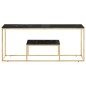 vidaXL Couchtisch Golden Edelstahl und Hartglas vidaXL Couchtisch Golden Edelstahl und Hartglas