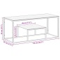 vidaXL Couchtisch Golden Edelstahl und Hartglas vidaXL Couchtisch Golden Edelstahl und Hartglas