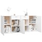 vidaXL Sideboard Weiß 160x36x75 cm Holzwerkstoff vidaXL Sideboard Weiß 160x36x75 cm Holzwerkstoff