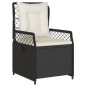 vidaXL 5-tlg. Garten-Essgruppe mit Kissen Schwarz Poly Rattan vidaXL 5-tlg. Garten-Essgruppe mit Kissen Schwarz Poly Rattan