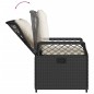 vidaXL 5-tlg. Garten-Essgruppe mit Kissen Schwarz Poly Rattan vidaXL 5-tlg. Garten-Essgruppe mit Kissen Schwarz Poly Rattan