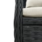 vidaXL 5-tlg. Garten-Essgruppe mit Kissen Schwarz Poly Rattan vidaXL 5-tlg. Garten-Essgruppe mit Kissen Schwarz Poly Rattan