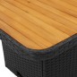 vidaXL 5-tlg. Garten-Essgruppe mit Kissen Schwarz Poly Rattan vidaXL 5-tlg. Garten-Essgruppe mit Kissen Schwarz Poly Rattan