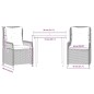 vidaXL 3-tlg. Garten-Essgruppe mit Kissen Beige Poly Rattan vidaXL 3-tlg. Garten-Essgruppe mit Kissen Beige Poly Rattan