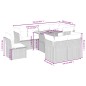 vidaXL 9-tlg. Garten-Sofagarnitur mit Kissen Grau Poly Rattan vidaXL 9-tlg. Garten-Sofagarnitur mit Kissen Grau Poly Rattan