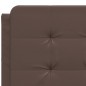vidaXL Bettgestell mit Kopfteil Braun 140x200 cm Kunstleder vidaXL Bettgestell mit Kopfteil Braun 140x200 cm Kunstleder