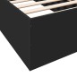 vidaXL Bettgestell Schwarz 75x190 cm Holzwerkstoff vidaXL Bettgestell Schwarz 75x190 cm Holzwerkstoff