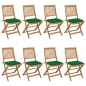 Klappbare Gartenstühle 8 Stk. mit Kissen Massivholz Akazie Klappbare Gartenstühle 8 Stk. mit Kissen Massivholz Akazie