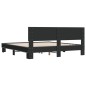 vidaXL Bettgestell Schwarz 200x200 cm Holzwerkstoff und Metall vidaXL Bettgestell Schwarz 200x200 cm Holzwerkstoff und Metall