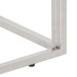 vidaXL Konsolentisch Silbern Edelstahl und Hartglas vidaXL Konsolentisch Silbern Edelstahl und Hartglas