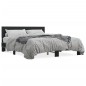 vidaXL Bettgestell Schwarz 150x200 cm Holzwerkstoff und Metall vidaXL Bettgestell Schwarz 150x200 cm Holzwerkstoff und Metall