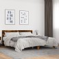 vidaXL Bettgestell Räuchereiche 180x200 cm Holzwerkstoff und Metall vidaXL Bettgestell Räuchereiche 180x200 cm Holzwerkstoff und Metall