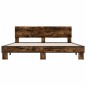 vidaXL Bettgestell Räuchereiche 180x200 cm Holzwerkstoff und Metall vidaXL Bettgestell Räuchereiche 180x200 cm Holzwerkstoff und Metall