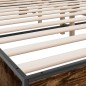 vidaXL Bettgestell Räuchereiche 180x200 cm Holzwerkstoff und Metall vidaXL Bettgestell Räuchereiche 180x200 cm Holzwerkstoff und Metall