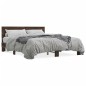 vidaXL Bettgestell Braun Eichen-Optik 150x200 cm Holzwerkstoff Metall vidaXL Bettgestell Braun Eichen-Optik 150x200 cm Holzwerkstoff Metall