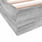 vidaXL Bettgestell Grau Sonoma 200x200 cm Holzwerkstoff vidaXL Bettgestell Grau Sonoma 200x200 cm Holzwerkstoff