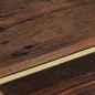 vidaXL Couchtisch Golden Edelstahl und Massive Holzschwellen vidaXL Couchtisch Golden Edelstahl und Massive Holzschwellen