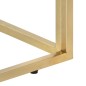 vidaXL Couchtisch Golden Edelstahl und Massive Holzschwellen vidaXL Couchtisch Golden Edelstahl und Massive Holzschwellen