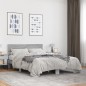 vidaXL Bettgestell Grau Sonoma 140x190 cm Holzwerkstoff und Metall vidaXL Bettgestell Grau Sonoma 140x190 cm Holzwerkstoff und Metall