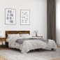 vidaXL Bettgestell Räuchereiche 135x190 cm Holzwerkstoff und Metall vidaXL Bettgestell Räuchereiche 135x190 cm Holzwerkstoff und Metall