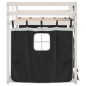 vidaXL Etagenbett mit Vorhängen Weiß Schwarz 90x200 cm Kiefernholz vidaXL Etagenbett mit Vorhängen Weiß Schwarz 90x200 cm Kiefernholz