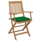 Klappbare Gartenstühle 8 Stk. mit Kissen Massivholz Akazie Klappbare Gartenstühle 8 Stk. mit Kissen Massivholz Akazie
