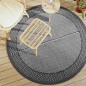 vidaXL Outdoor-Teppich Grau Ø160 cm PP vidaXL Outdoor-Teppich Grau Ø160 cm PP