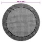 vidaXL Outdoor-Teppich Grau Ø160 cm PP vidaXL Outdoor-Teppich Grau Ø160 cm PP
