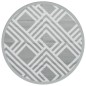 vidaXL Outdoor-Teppich Grau Ø160 cm PP vidaXL Outdoor-Teppich Grau Ø160 cm PP