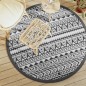 vidaXL Outdoor-Teppich Schwarz Ø160 cm PP vidaXL Outdoor-Teppich Schwarz Ø160 cm PP